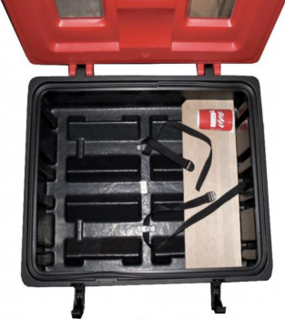 Preview: MBS-FIRE Feuerlöscher Kasten Box Double Schutzkasten für bis zu 2Stück 6Kg Feuerlöscher